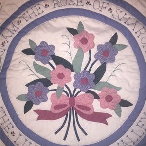 Rose of Sharon, Lilly of The valley Baby quilt